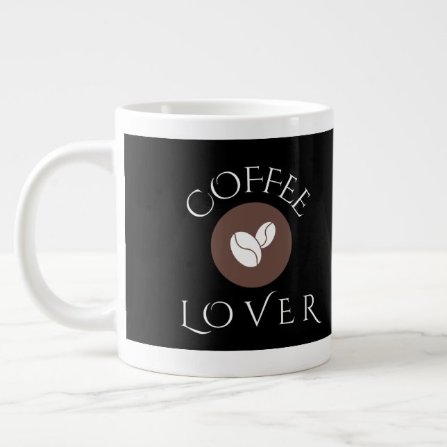 Coffee Lover, Home, Office & Gift Giving Jumbo-Tasse (Links)