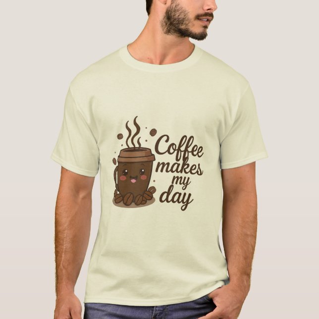 Coffee Lover T-Shirt | Cozy Coffee Vibes (Vorderseite)