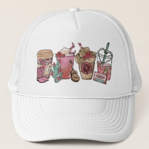 Coffee Lover Western Cowboy Thema Truckerkappe