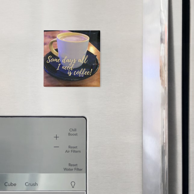 Coffee Lovers Cup und Saucer-Foto Magnet (In Situ (Kühlschrank))