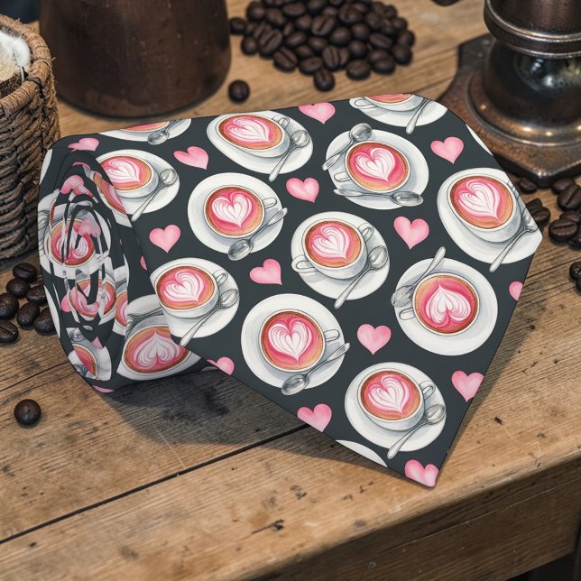Coffee Lovers Custom Necktie Krawatte (Von Creator hochgeladen)