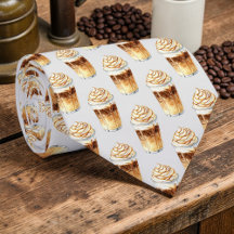 Coffee Lovers Custom Necktie