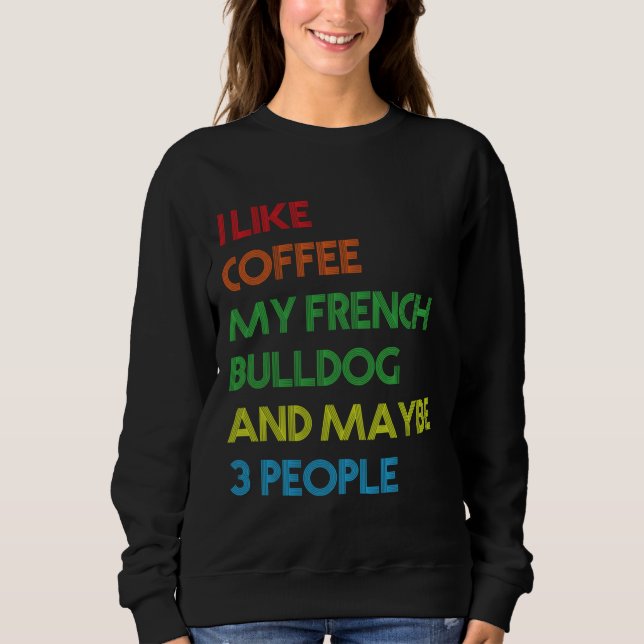 Coffee Lovers Quote Vinta Sweatshirt (Vorderseite)