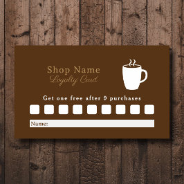 Coffee Loyalty Card Visitenkarte