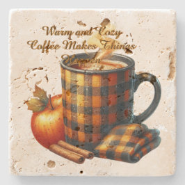 Coffee Makes Things Happen Steinuntersetzer