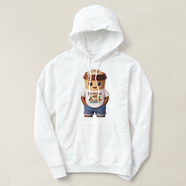 Coffee Man – Fun Design for True Caffeine Kings Hoodie (Design vorne)
