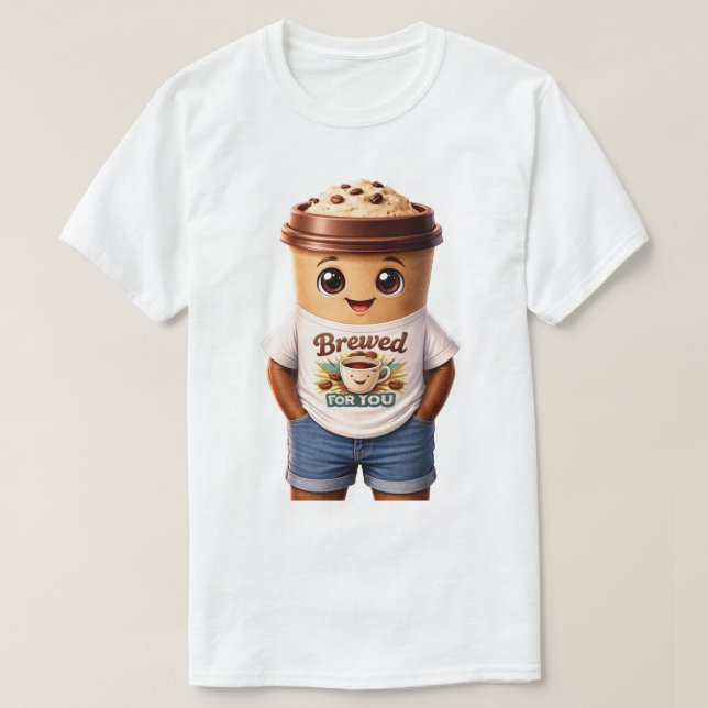 Coffee Man – Fun Design for True Caffeine Kings T-Shirt (Design vorne)
