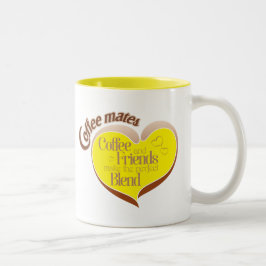 Coffee mates zweifarbige tasse