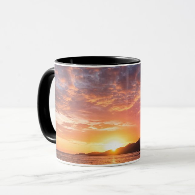 Coffee Mug Beautiful Sunset Landscape Beach View Tasse (Vorderseite Links)