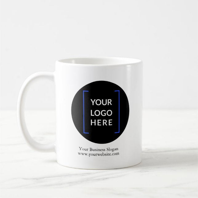 Coffee Mug Custom Company Logo Personalized Logo  (Gauche)