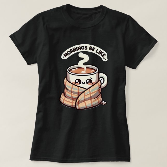 Coffee Mug Design T-shirt femme noire (Design devant)