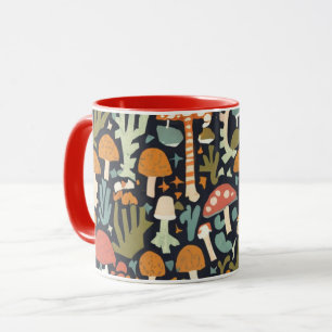 Coffee Mug Mushrooms Tasse