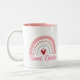 Coffee Mug, Nurse Thank You Mug, Appreciation Gift Zweifarbige Tasse