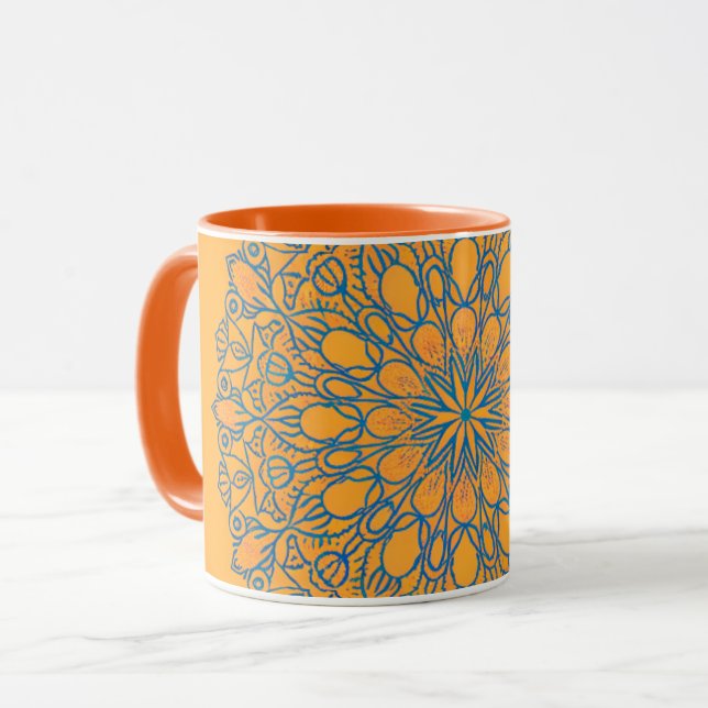 coffee mug orange color (Devant gauche)