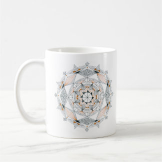 Coffee Mug Original Mandala Design 2-sided Brown Kaffeetasse