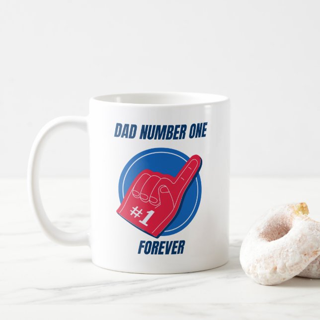 Coffee Mugs for  dad number one (Avec donut)