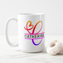 Coffee-Mugs für die Herz-Monogramm-Serie - Buchsta Kaffeetasse