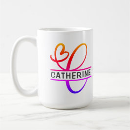 Coffee-Mugs für die Herz-Monogramm-Serie - Buchsta Kaffeetasse