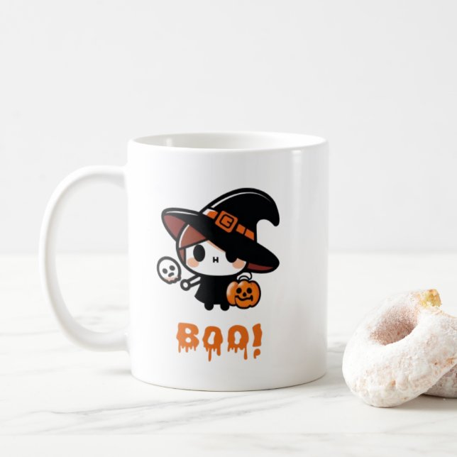 Coffee or tea mug (cup) Halloween  Kaffeetasse (Mit Donut)