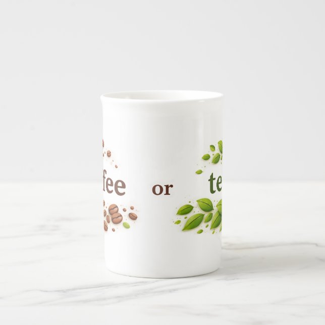 Coffee or Tea Specialty Mug Prozellantasse (Vorderseite)