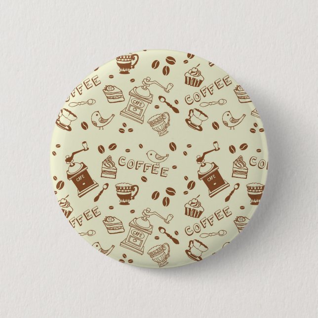 Coffee pattern button (Vorderseite)