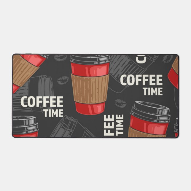 Coffee pattern schreibtischunterlage (Vorderseite)