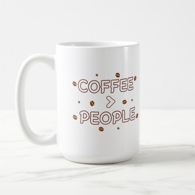 Coffee > People – Funny Coffee Lover Quote Kaffeetasse (Links)