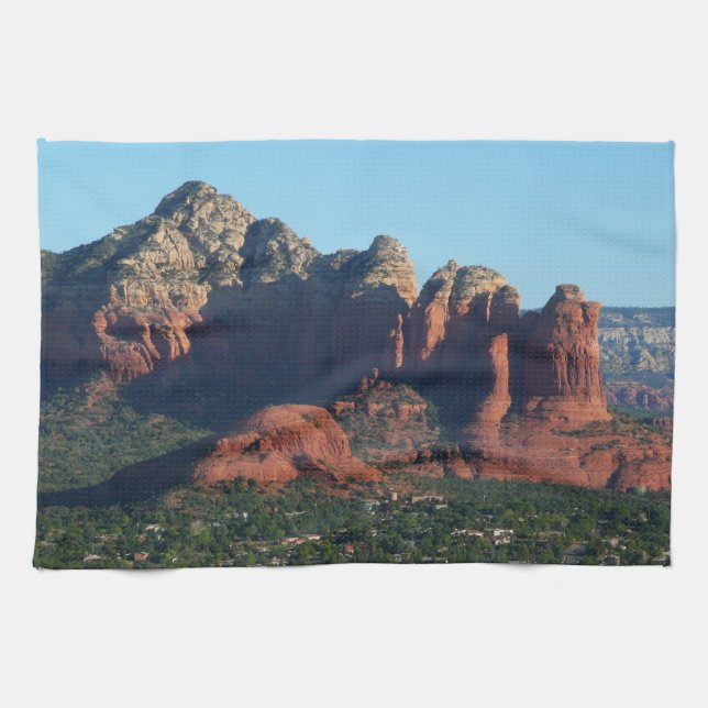 Coffee Pot Rock I in Sedona Arizona Geschirrtuch (Horizontal)
