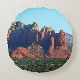Coffee Pot Rock I in Sedona Arizona Rundes Kissen