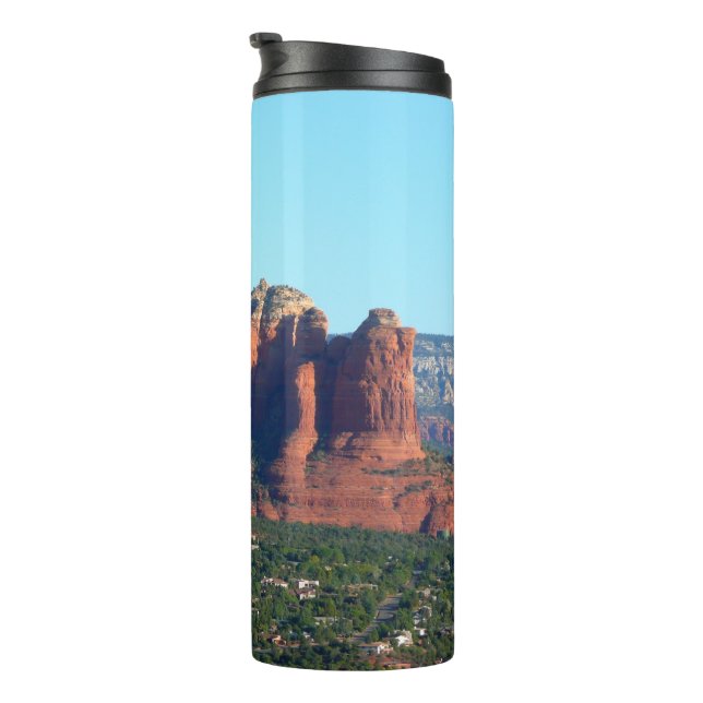 Coffee Pot Rock I in Sedona Arizona Thermosbecher (Nach rechts gedreht)