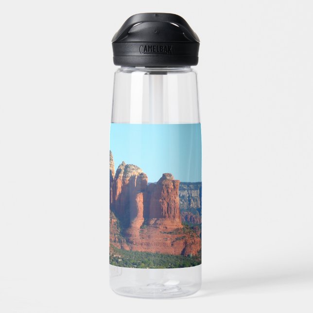 Coffee Pot Rock I in Sedona Arizona Trinkflasche (Rückseite)