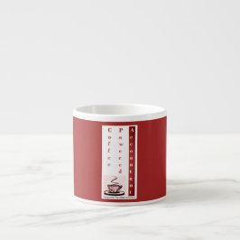 "Coffee Powered Accountant" Espresso-Tasse Espressotasse