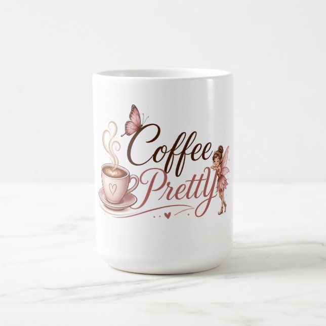 Coffee Pretty Logo-Tasse Kaffeetasse (Mittel)