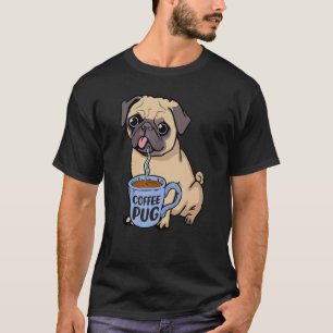 Coffee Pug Hund Ist Liebe, Ich Liebe Meinen Pug Ba T-Shirt