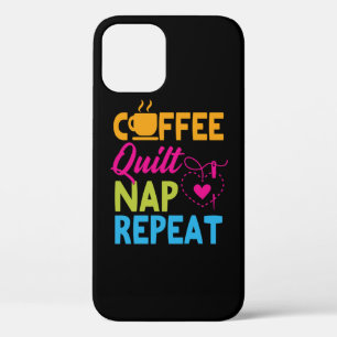 Coffee Quilt Nickerchen Wiederholung Quilting Case-Mate iPhone Hülle