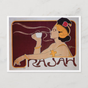 Coffee Rajah Vintage Heißgetränk Werbung Postkarte