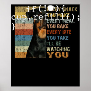 Coffee Refill Software Engineer für intelligente C Poster