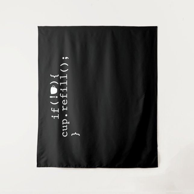 Coffee Refill Software Engineer für intelligente C Wandteppich (Vorderseite)