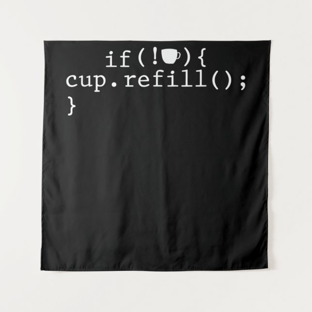 Coffee Refill Software Engineer für intelligente C Wandteppich (Vorderseite)