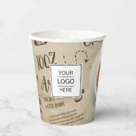 Coffee Shop-Becher für kundenspezifische Logos Pappbecher