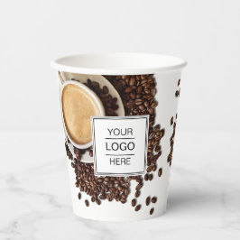 Coffee Shop-Becher für kundenspezifische Logos Pappbecher