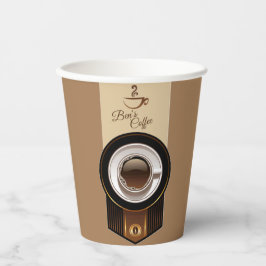 Coffee Shop Custom Business Name Paper Cup Pappbecher
