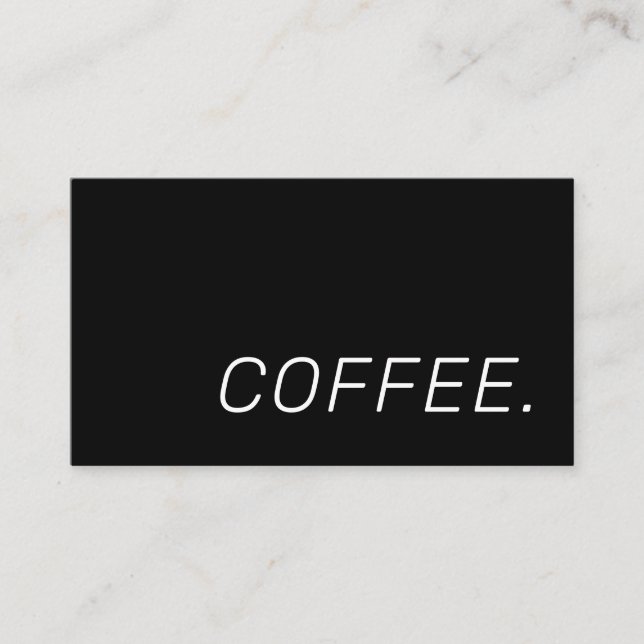 Coffee Shop Loyalität Einfache Punch Rube Treuekarte (Vorderseite)