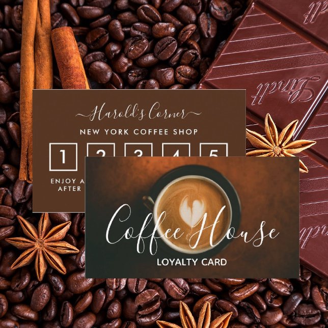 Coffee Shop Loyalty Card - Coffee Cup Treuekarte (Von Creator hochgeladen)