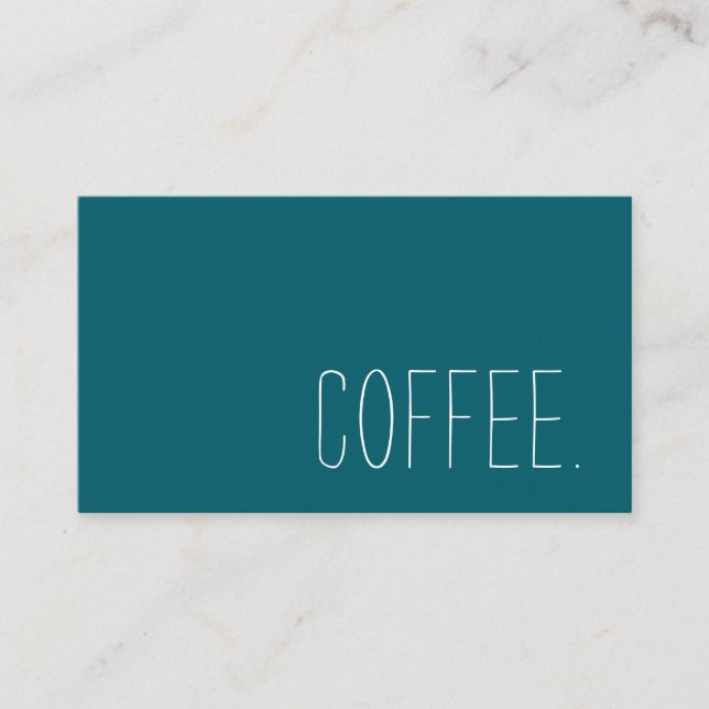 Coffee Shop Loyalty Simple Punch Treuekarte (Vorderseite)