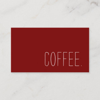 Coffee Shop Loyalty Simple Punch Treuekarte