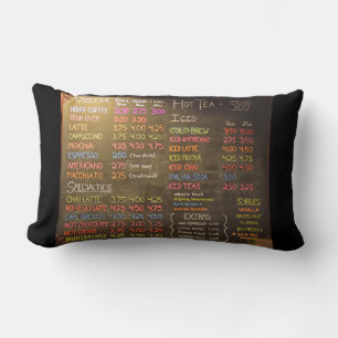 Coffee Shop Menu Board - Thrombose Lendenkissen