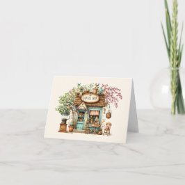 Coffee Shop Note Card oder Vielen Dank Dankeskarte