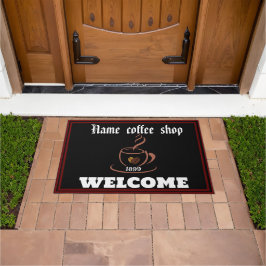 Coffee Shop Welcome Restaurant Personalisiert Name Fußmatte