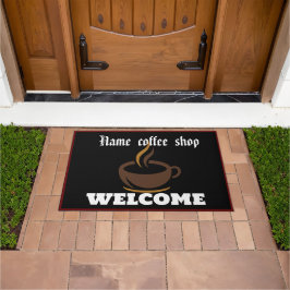 Coffee Shop Welcome Restaurant Personalisiert Name Fußmatte